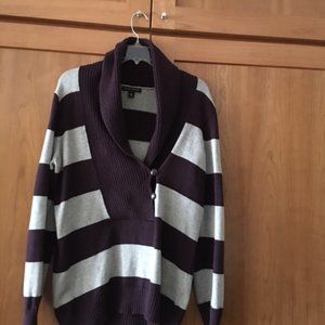 Purple and Gray Banana Republic Sweater Size L